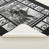 21フォトコラージュとドットパターン – カラー編集可能 シェルパブランケット (3/4)