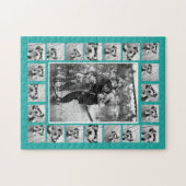 21フォトコラージュと文字 – カラー編集が可能 ジグソーパズル (横)