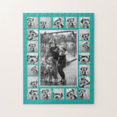 21フォトコラージュと文字 – カラー編集が可能 ジグソーパズル (縦)