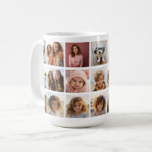 21フォトコラージンググリッド – ギャラリー – 白 コーヒーマグカップ (正面左)