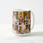 21フォトユニークコラージミニマルシンプルリスト コーヒーマグカップ (正面右)
