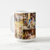 21フォトユニークコラージミニマルシンプルリスト コーヒーマグカップ (正面左)
