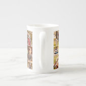 21フォトユニークコラージミニマルシンプルリスト ボーンチャイナマグカップ (裏面)