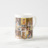 21フォトユニークコラージミニマルシンプルリスト ボーンチャイナマグカップ (正面右)