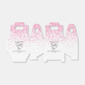 21ホットピきらめくンクグリッター誕生日 フェイバーボックス (折り畳みなし)