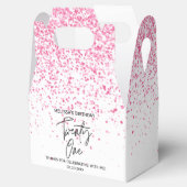 21ホットピきらめくンクグリッター誕生日 フェイバーボックス (オープン)