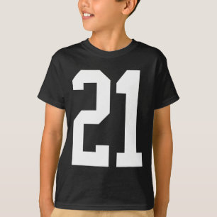 #21ホワイトナンバー21スポーツファンスタイルハロウィーンCos Tシャツ