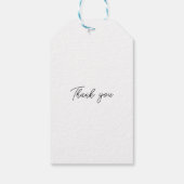 21モダンエレガント歳の誕生日パーティーにシックな応援 ギフトタグ (裏面)