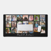 21モダンパーソナライズされたフォトコラージュのデスクマット デスクマット (キーボード&マウス)