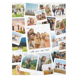 21モダン写真スクラップブックフォトコラージュ テーブルクロス