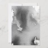 21モダンST誕生日パーティー招待状型ブラック 招待状 (裏面)