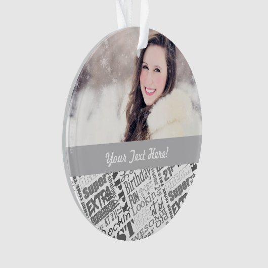 21ユニーク歳の特別誕生日パーティー贈り物 オーナメント (正面)