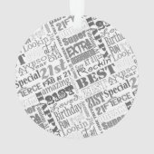 21ユニーク歳の特別誕生日パーティー贈り物 オーナメント (裏面)