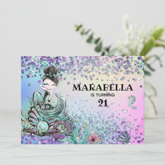 *~* 21ルクスレインボーマーメイドバースデーパーティー 招待状 (スタンド正面)