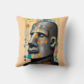 21世紀モアイ – ケン・ゲージ・ティキ・アート クッション (裏面)