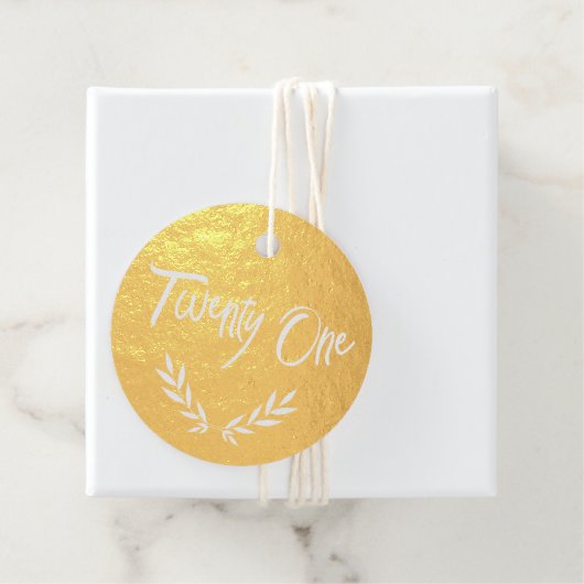 21人の女性の誕生日グラマラスエレガント フェイバータグ (箱)