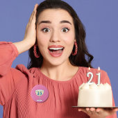 21今日ピンバッジ21歳の誕生日パーティー 缶バッジ