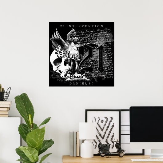 21介入キャンバス ポスター (ホームオフィス)