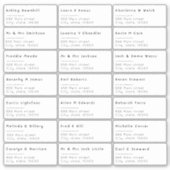 21個の名前と住所の出荷ラベル シール (正面)