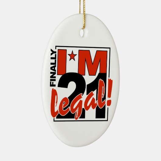 21及び法的オーナメントは、カスタマイズ セラミックオーナメント (右)