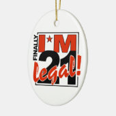 21及び法的オーナメントは、カスタマイズ セラミックオーナメント (左)