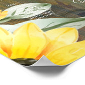 21台の木素朴のヒマワリ ポスター (角)