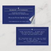 21名刺財政の相談の教育 名刺 (正面/裏面)