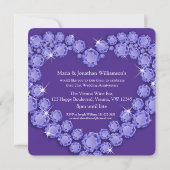 21周年イolite結婚記念日パーティーの招待状 招待状 (裏面)