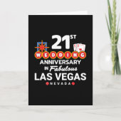21周年結婚記念日 ラスベガス旅行 カード (正面)