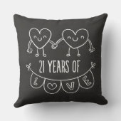 21周年記念ギフトチョークハート クッション (裏面)