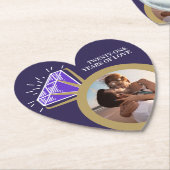 21周年記念パーティーIolite紫色のリング写真 ペーパーコースター (アングル)