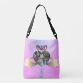 21周年記念結婚のクロドーフ写真 クロスボディバッグ (裏面)