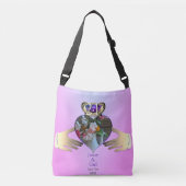 21周年記念結婚のクロドーフ写真 クロスボディバッグ (正面)