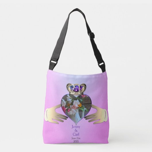 21周年記念結婚のクロドーフ写真 クロスボディバッグ (正面)