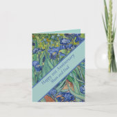 21周年記念結婚ブルーアイリス カード (正面)