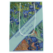 21周年記念結婚ブルーアイリス ミディアムペーパーバッグ (裏面)