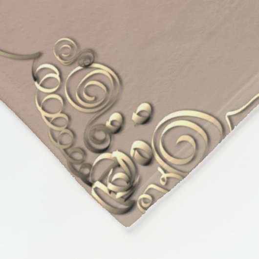 21周年記念結婚真鍮とアイオライトフリース フリースブランケット (角)