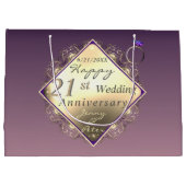 21周年記念結婚真鍮とアイオライトラージ ラージペーパーバッグ (裏面)