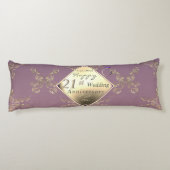 21周年記念結婚真鍮とアイオライト ボディピロー (裏面)