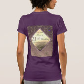 21周年記念結婚真鍮とアイオライトTシャツ Tシャツ (裏面)