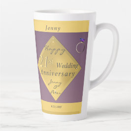 21周年記念結婚真鍮カフェラテ カフェラテマグ