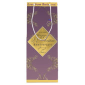 21周年記念結婚真鍮&アイオライト抱き枕 ワインギフトバッグ (裏面)