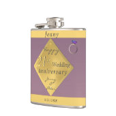 21周年記念結婚真鍮・アイオライト フラスク (左)