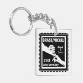 21周年記念結婚金銅ニッケル伝統的 キーホルダー (正面左)