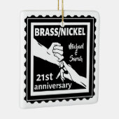 21周年記念結婚金銅ニッケル伝統的 セラミックオーナメント (右)