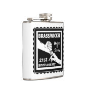 21周年記念結婚金銅ニッケル伝統的 フラスク (右)