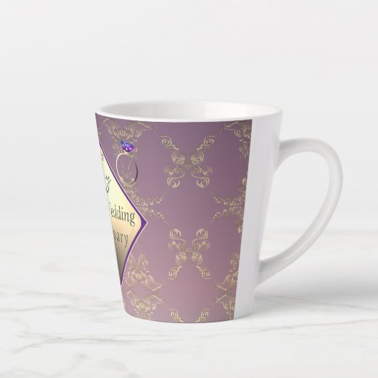 21周年記念結婚2Photos真鍮とアイオライト カフェラテマグ (右)