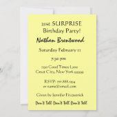 21回サプライズ誕生日パーティーバルーン招待状 招待状 (裏面)