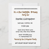 21回目のサプライズ·バースデー·パーティーがリップ·スターズを圧縮 招待状 (裏面)