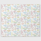 21威厳がある誕生日ギフト包装紙 ラッピングペーパー (フラット)